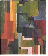 August Macke Colourfull shapes II France oil painting artist